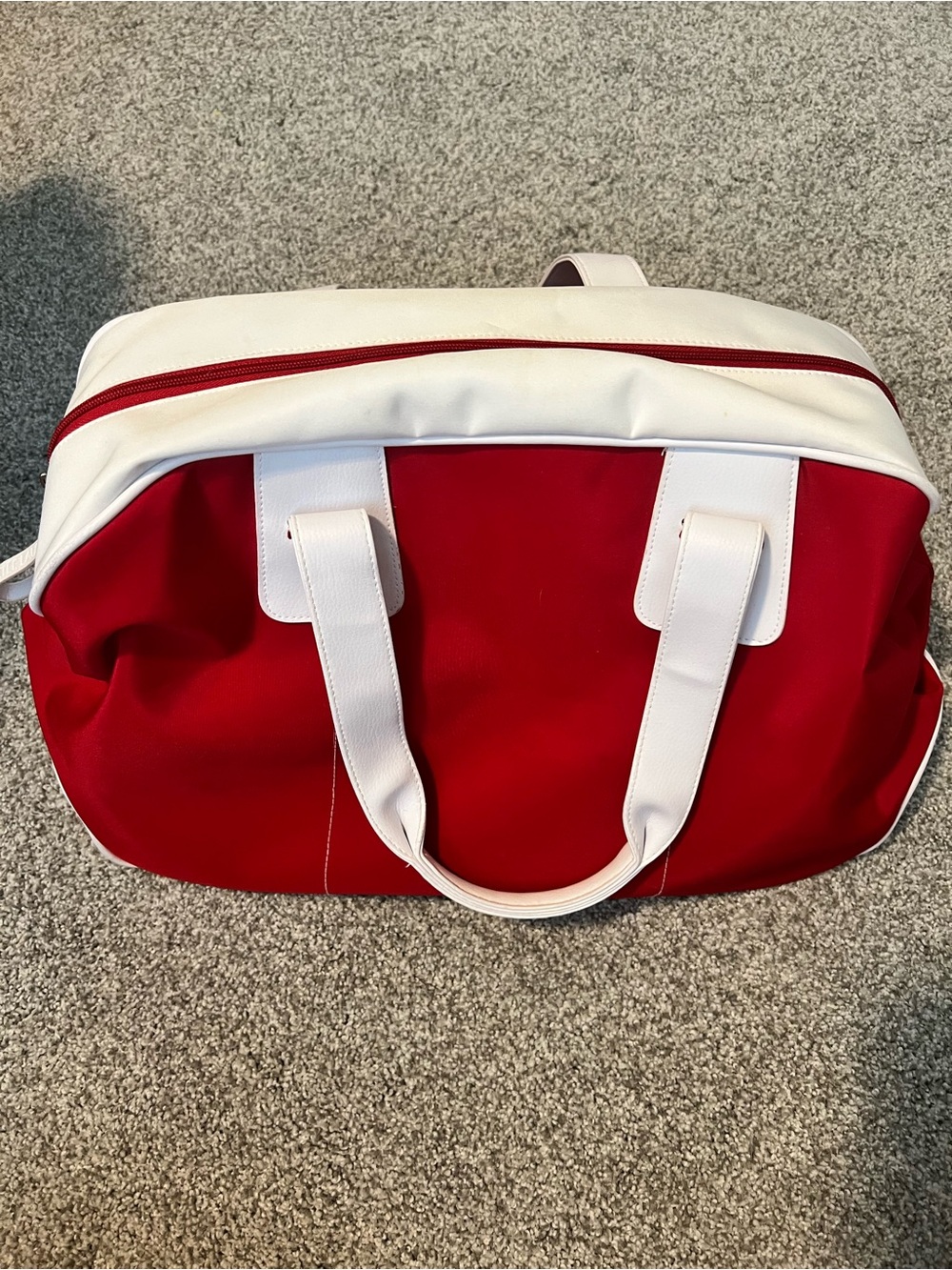 Estee Lauder Red and White Cosmetic Travel Bag